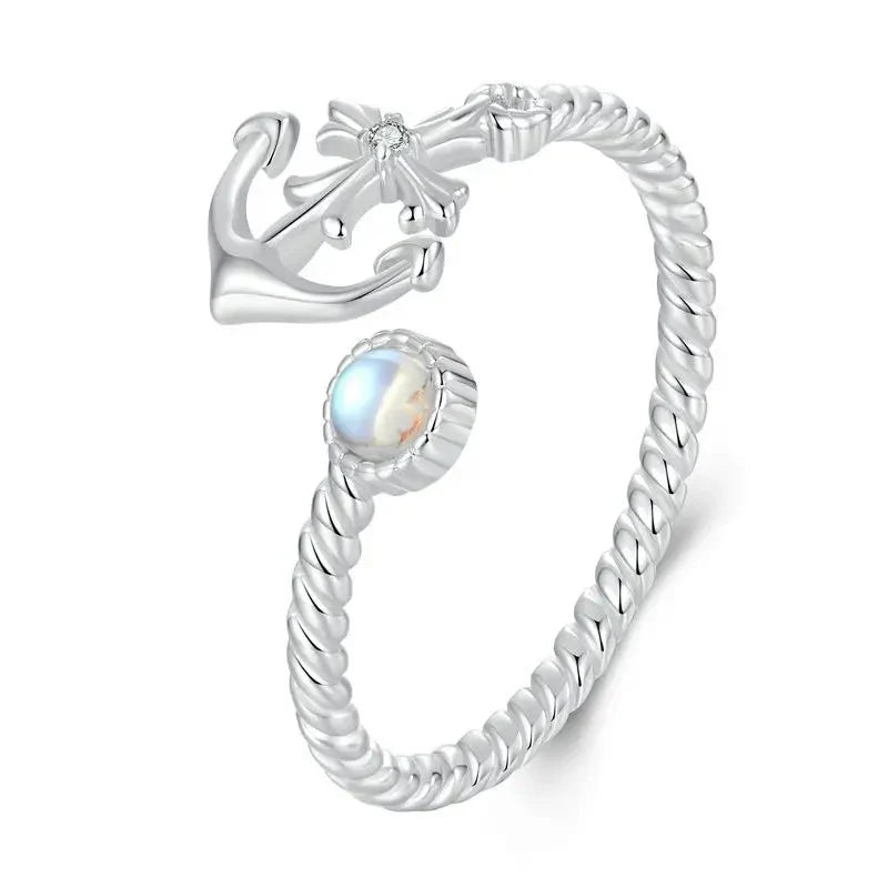 Anchor S925 - Adjustable Sterling Silver 925 Ring - Woman Jewelry - LUSSOTTILE - LUSSOTTILE™ Official Site