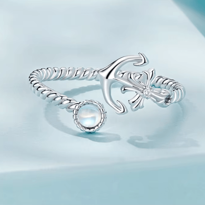 Anchor S925 - Adjustable Sterling Silver 925 Ring - Woman Jewelry - LUSSOTTILE - LUSSOTTILE™ Official Site