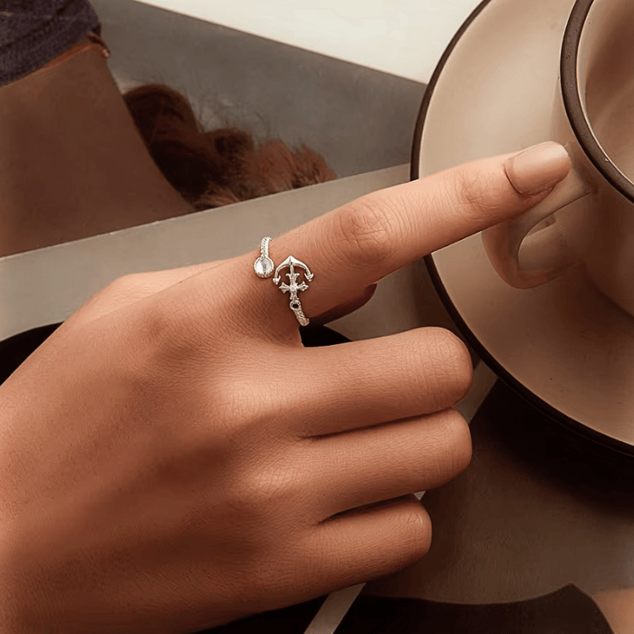Anchor S925 - Adjustable Sterling Silver 925 Ring - Woman Jewelry - LUSSOTTILE - LUSSOTTILE™ Official Site