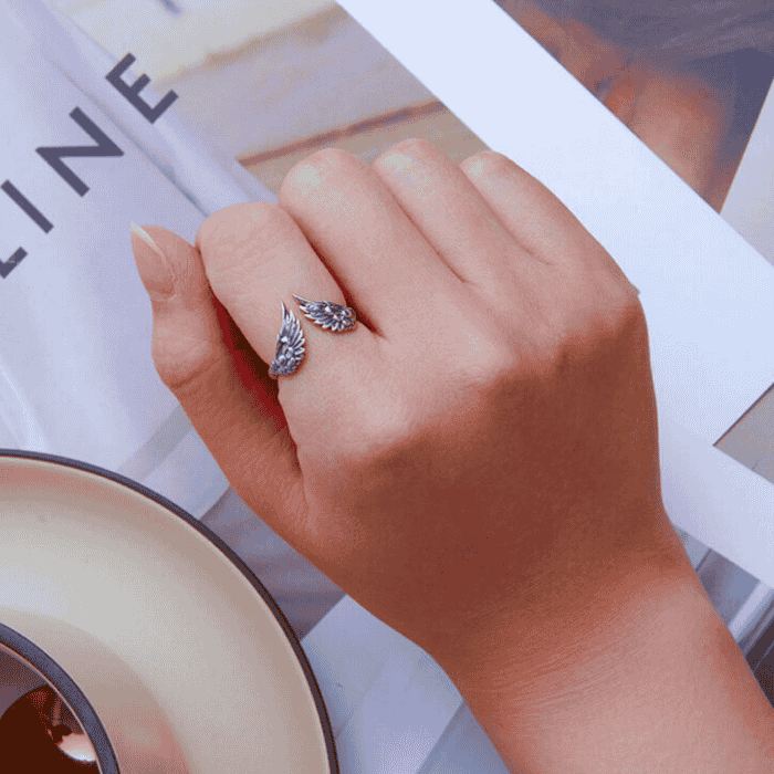 Angel Wings S925 - Adjustable Sterling Silver 925 Ring - Woman Jewelry - LUSSOTTILE - LUSSOTTILE™ Official Site