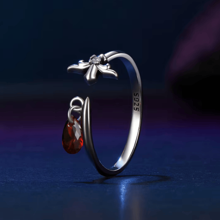 Gothic Tear S925 - Adjustable Sterling Silver 925 Ring - Woman Jewelry - LUSSOTTILE - LUSSOTTILE™ Official Site