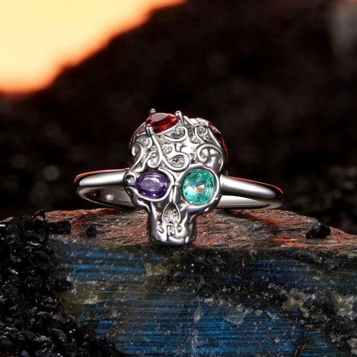 Mystic Skull S925 - Adjustable Sterling Silver 925 Ring - Woman Jewelry - LUSSOTTILE - LUSSOTTILE™ Official Site