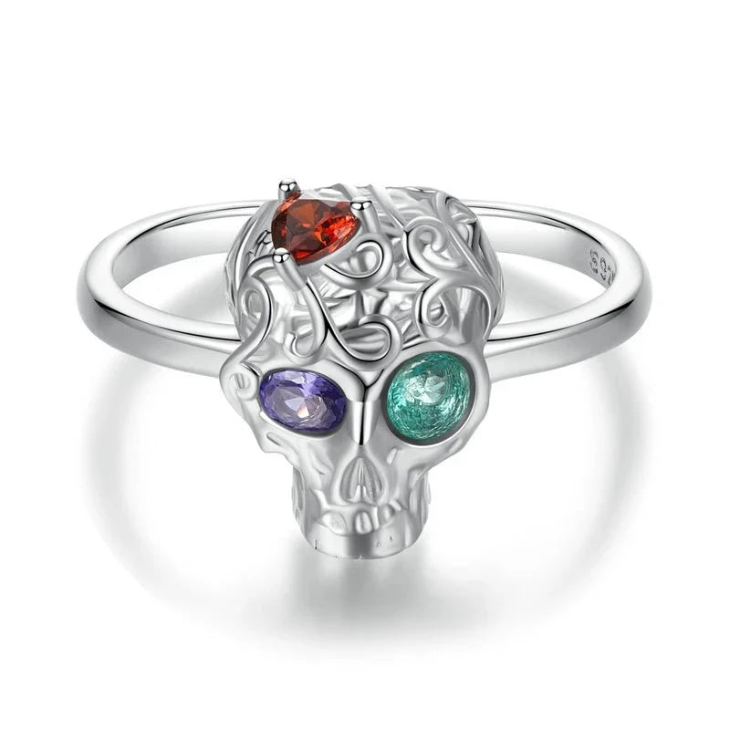 Mystic Skull S925 - Adjustable Sterling Silver 925 Ring - Woman Jewelry - LUSSOTTILE - LUSSOTTILE™ Official Site
