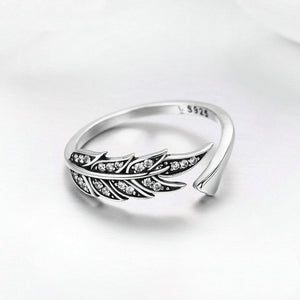 Plume S925 - Adjustable Sterling Silver 925 Ring - Woman Jewelry - LUSSOTTILE - LUSSOTTILE™ Official Site