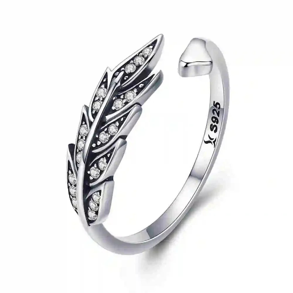 Plume S925 - Adjustable Sterling Silver 925 Ring - Woman Jewelry - LUSSOTTILE - LUSSOTTILE™ Official Site