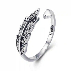 Plume S925 - Adjustable Sterling Silver 925 Ring - Woman Jewelry - LUSSOTTILE - LUSSOTTILE™ Official Site
